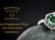 custom gemstone engagement rings, unusual stone engagement rings, unique gemstone engagement rings, alternative engagement ring stones, non traditional engagement rings, sapphire engagement ring alternatives, colored stone engagement rings, fancy color diamond engagement rings, custom engagement ring design, best gemstones for engagement rings washington dc, bethesda md