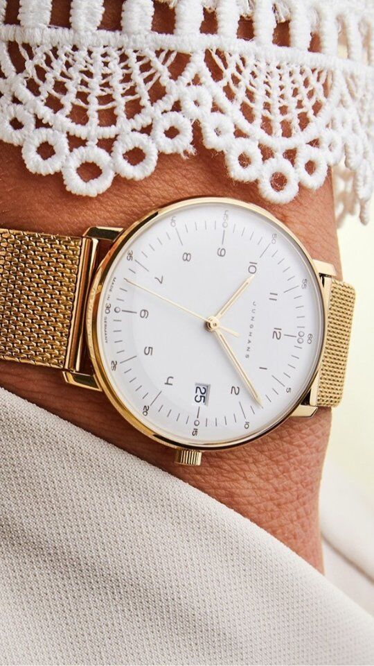 The new Junghans max bill Damen will be available in just a few short weeks! Be one of the very first in the US to wear this ladies' edition that is perfect for a formal affair and the day to day ⌚️

◇Timepiece: 27/7452.46, 32.7mm, Sapphire Crystal, gold pvd, milanaise bracelet. Quartz movement. 5 bar

#junghans #maxbill #design #german
 #watch #watchaddict #watchcollector #quartz 
#secretefinejewelry #dc #secretefinejewelry
#Ilovejunghans #ladieswatch #dcluxury #dmvwatches 
#smallbusiness #shopsmall